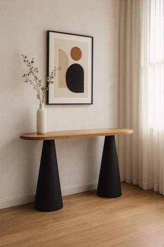 طاولة كنسول خشبية بتصميم حديث - بعدة الوان