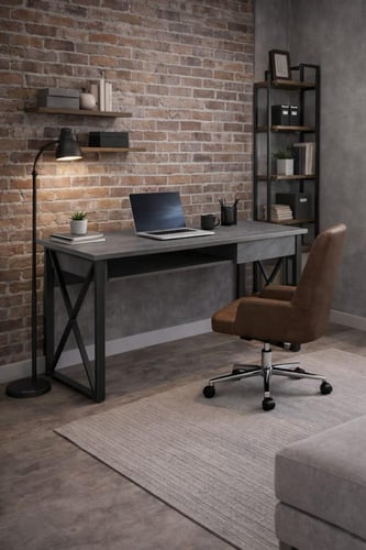 مكتب عملي بتصميم عصري-بعدة ألوان