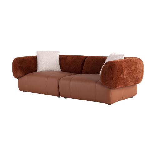 كنب ليذر من اخشاب