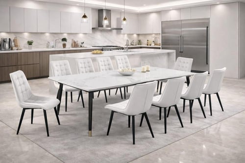 طاولة طعام سيراميك فاخرة-بعدة ألوان