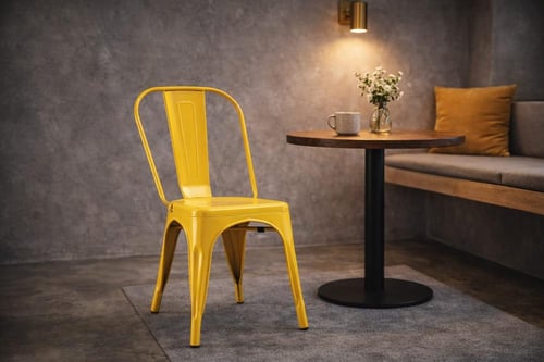 كرسي حديد مفرد-بعدة ألوان