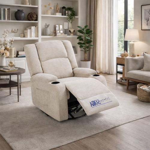 كرسي استرخاء هزاز دوار راحة مثالية بتصميم عصري-بعد...