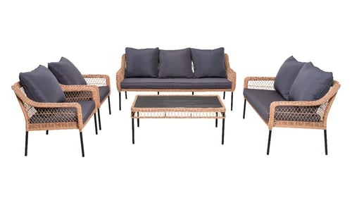 طقم كنب خارجي 7 أشخاص – موديل بعدة الوان