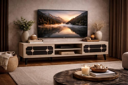 طاولة تلفزيون أنيقة وعصرية-بعدة ألوان