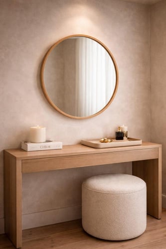 مرآة إطار خشب-بعدة ألوان