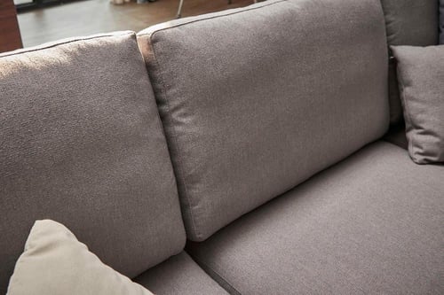 كنب برونا رمادي من اخشاب