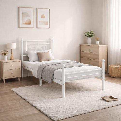 سرير حديد فردي-بعدة ألوان