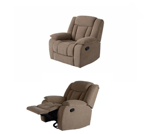 كرسي استرخاء دوار مع مسند قدم قابل للإمالة لراحة م...