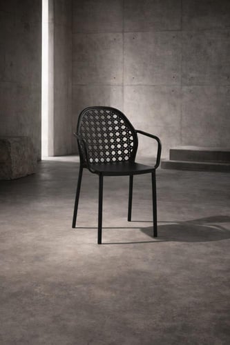 كرسي بلاستيك مفرد-بعدة ألوان