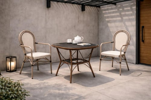 كرسي مقاهي خارجي مودرن بتصميم أنيق ومتين-بعدة ألوا...