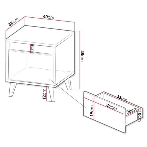 كومودينو لُمى – Luma من اخشاب