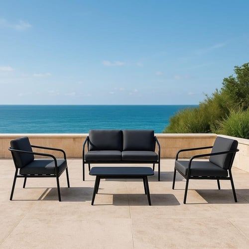 طقم جلوس خارجي 4 أشخاص - بعدة الوان