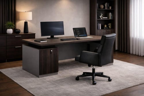 مكتب عصري خشبي-بعدة ألوان