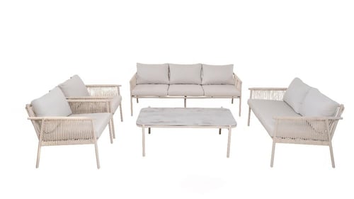 طقم كنبة خارجي 7 أشخاص بعدة الوان