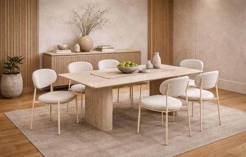 طاولة طعام خشبية فاخرة-بعدة مقاسات