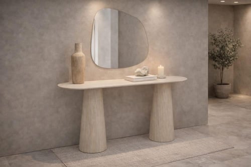 كنسول رخام بتصميم عصري فاخر-بعدة ألوان