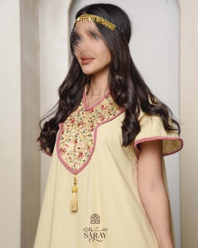 جلابية رمضانية بيج داكن