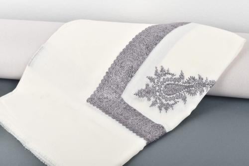 شال شتوي رصاصي فاتح