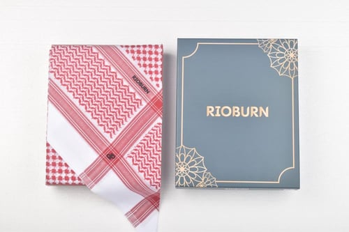 شماغ رجالي ريبرون احمر 002