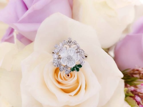 خاتم فضة حريمي