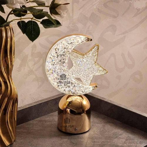 ابجورة هلال و نجمة رمضان - موديل D - ذهبي