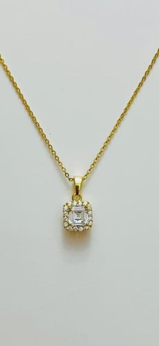 طقم فضة عيار 925 - اللون ذهبي