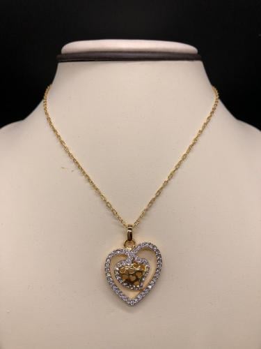 سلسلة Swarovski مطلية بالذهب