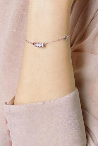 سوارة فضة أنيقة عيار 925- اللون ذهبي