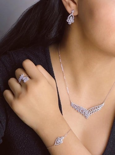 طقم فضة كامل