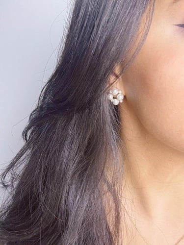 طقم فضة أنيق عيار 925 - اللون ذهبي