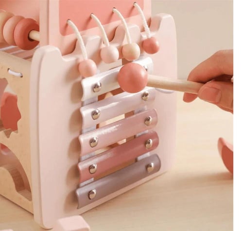 لعبة القلعة الخشبية متعددة الوظائف