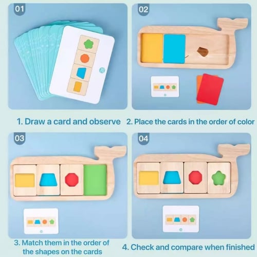 لعبه مطابقه اللغز الاوان والاشكال الهندسيه