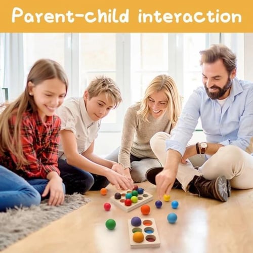 لعبه مطابقة الكور الخشبية