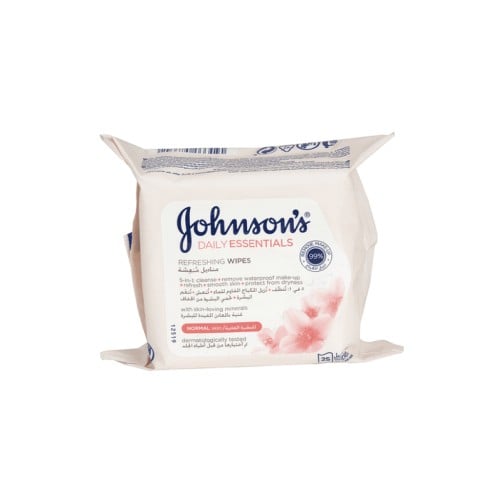 مناديل لازالة مكياج للبشره العادية من جونسون