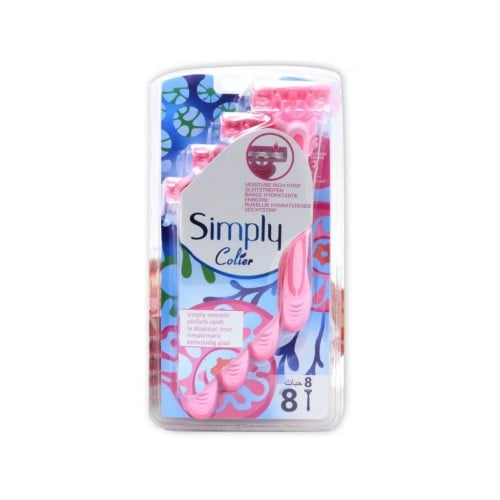 شفرات حلاقة نسائي من سيمبلي كولير-8 قطع