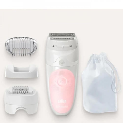 آلة إزالة الشعر سيلك ابيل 5 مع 5 قطع من بروان - SE...