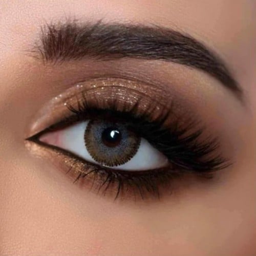 عدسات لاصقه لون براون من لينس مي