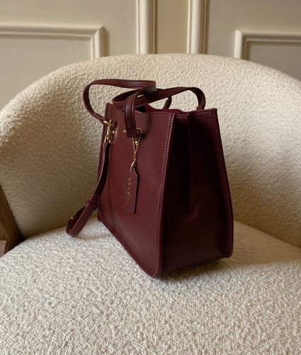 Maroon College Bag | شنطة دوام كبيرة عنابي