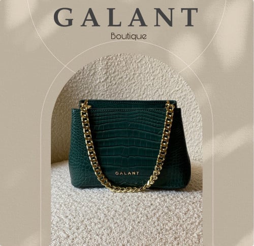 Bag crocodile green