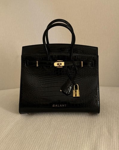 Birkin 25 crocodile Black