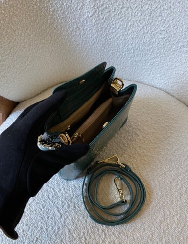 Bag crocodile green