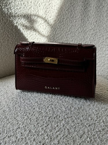 Kelly Pochette Maroon crocodile