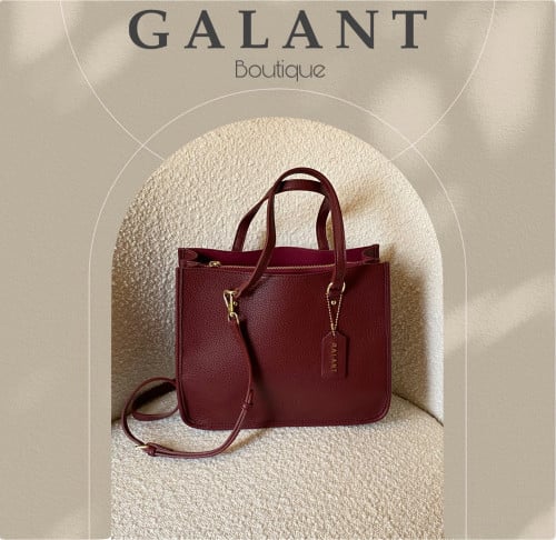 Maroon College Bag | شنطة دوام كبيرة عنابي