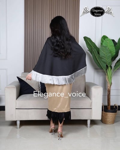 فستان من قماش التفته الاسترش والجااكار