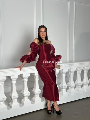 فستان من قماش الشانتون الهندي المشخط الاسترش