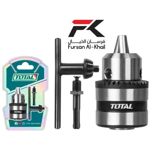 Total drill head 13 mm (1/2") with key and SDS ada...