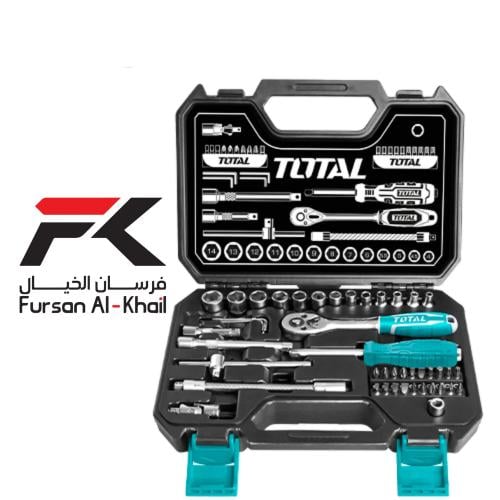 Total 1/4 inch socket set – 45 pieces – with plast...