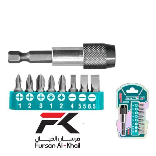 Total screwdriver set - 9 pieces S2 with magnetic...