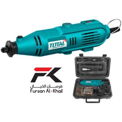 Total 130-watt electric rotary grinding set with 1...