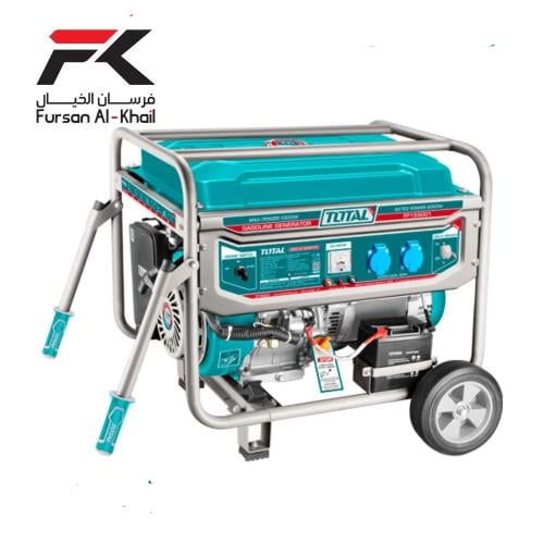 مولد كهرباء بنزين توتال 5.5KW | تشغيل كهربائي + يد...